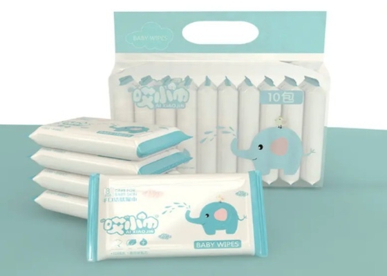 Wet Tissue Commodity Pillow Type Packaging Machine 200 Bags/Min Flow Pack