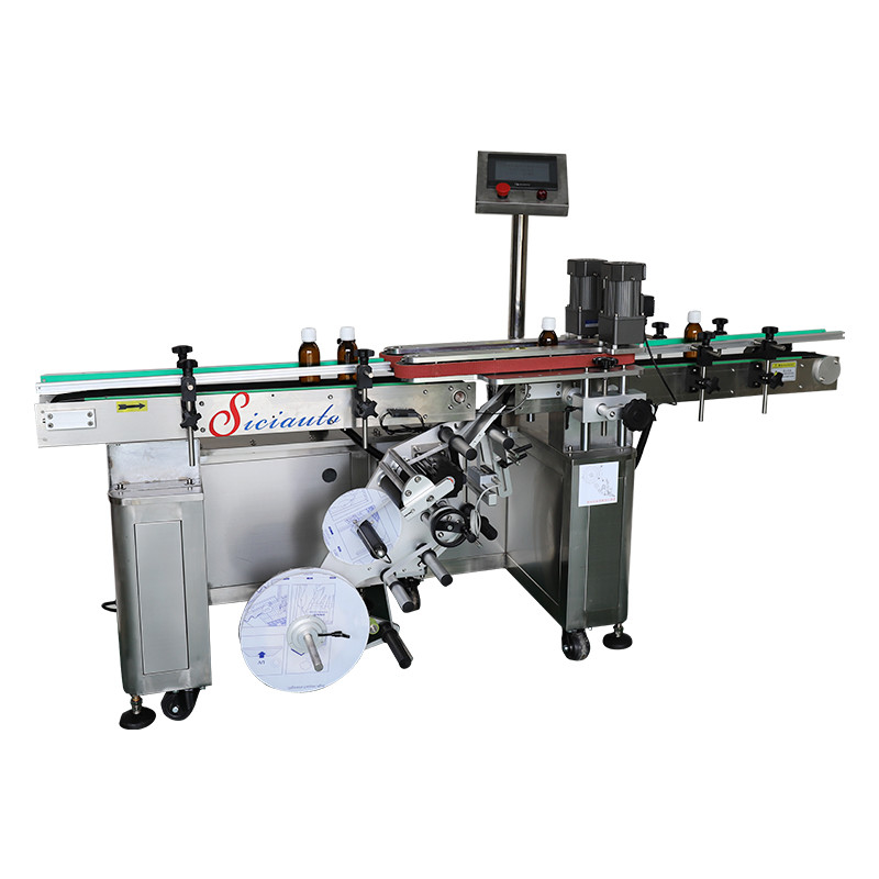 Bottom Automatic Vertical Sticker Labeling Machine , Stationery Sticker Applicator Machine